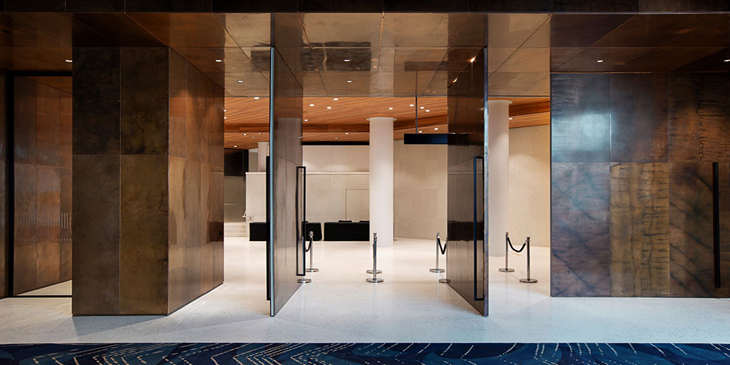 Aotea Center - Crushed Italian Marble Used In Customised ARDEX PC-T ...